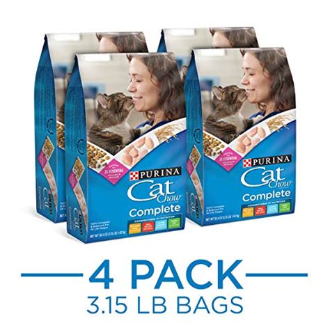 Purina Cat Chow High Protein Dry Cat Food Complete 4 315 Lb Bags