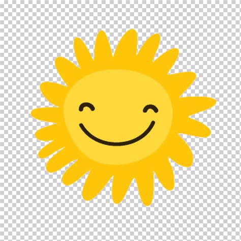 Ilustraci N En Color Sol Girasol Smiley Sol De Dibujos Animados Png