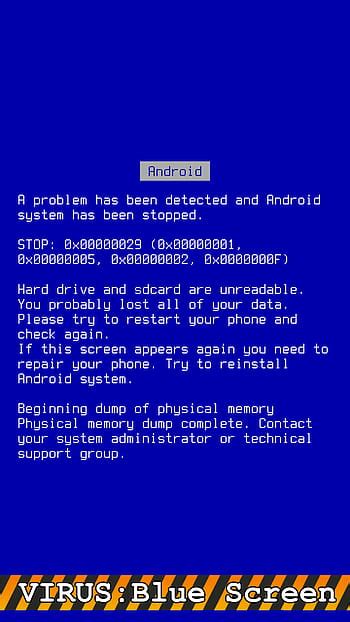 How To Create A Fake Blue Screen Of Death Fake Virus Hd Wallpaper Pxfuel