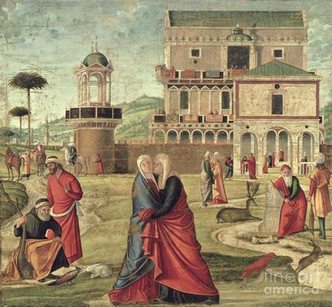 The Visitation Painting By Vittore Carpaccio Fine Art America