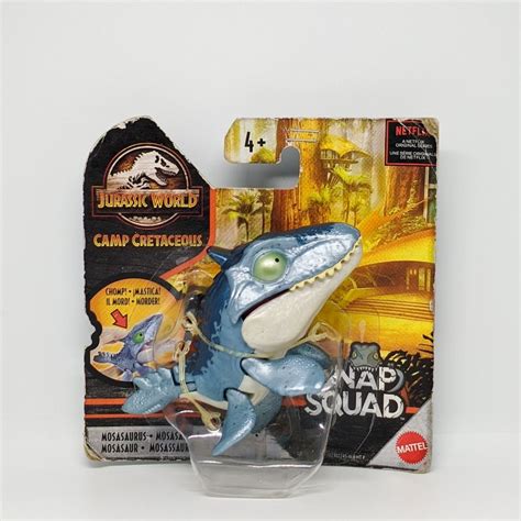 Jurrasic World Snap Squad Mosasaurus Mattel Original Toys