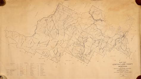 Base Map Lewis And Clark County Montana Barnebys