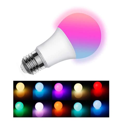 Lampara Led W A Control Remoto E Colores Rgb Foco Dimer