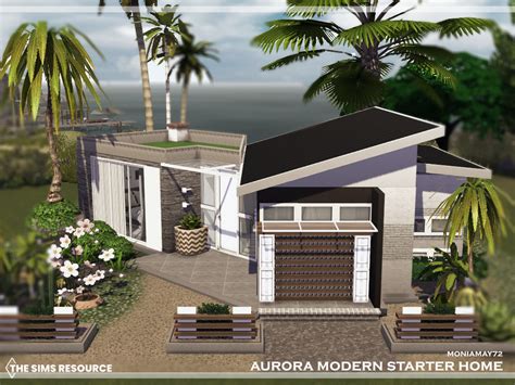 The Sims Resource Aurora Modern Starter Home