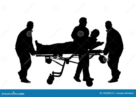 Person On A Stretcher Stock Illustration CartoonDealer 69471841