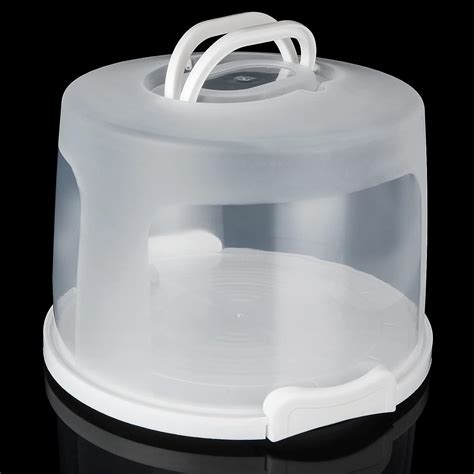 Senenqu 10 Inch Plastic Large Cake Box Airtight Cake Carrier With