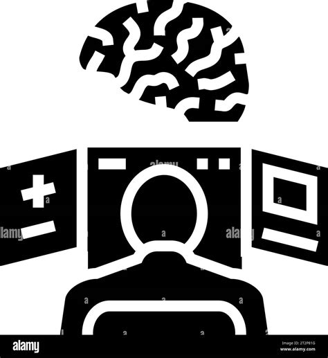 neurological expertise glyph icon vector illustration Stock Vector ...