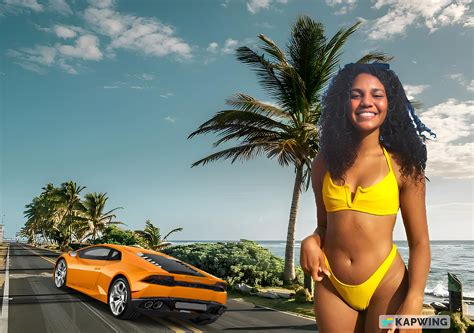 Women Lamborghini Huracan Brazilian Road Beach Orange Cars Tropical ...