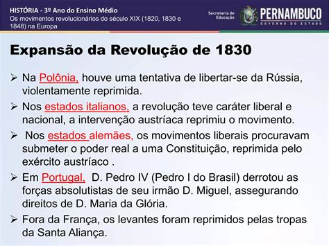 Os Movimentos Revolucion Rios Do S Culo Xix E Na