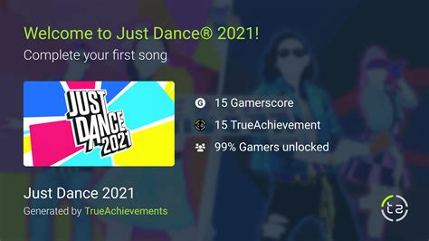 Welcome To Just Dance® 2021 Achievement In Just Dance 2021