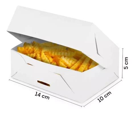 Caixas De Batata X X Cm Fritura Delivery Branca M Mercadolivre