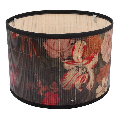 Bamboos Drum Lamp Shade Replacement Assembly Required Lampshade Clip On Bulb Barrel Lampshade