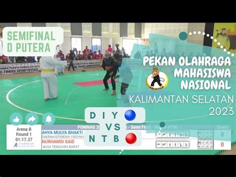 Semifinal Kelas D Putera Pomnas Kalsel Pencak Silat Xviii Ntb Vs