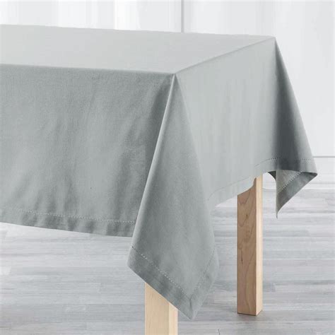 Nappe Rectangulaire L Cm Charline Grise Linge De Table Eminza