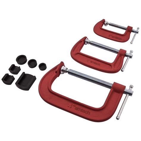 3pc G clamp set - Amtech