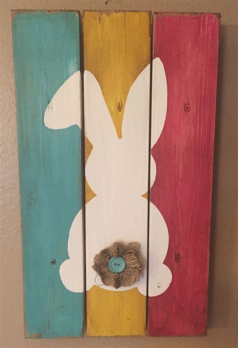 Easter Bunny Wood Sign Easter Wood Signs Easter Bunny Wood Sign Diy