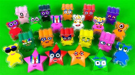 Looking For Numberblocks Clay With Mixed Shapes Slime Satisfying