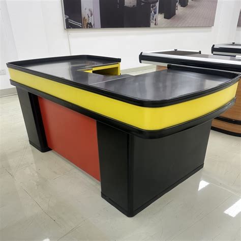 Supermarket Design Retail Cash Register Table Gondola Checkout Counter