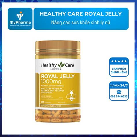 Sữa ong chúa Healthy Care Royal Jelly MyPharma