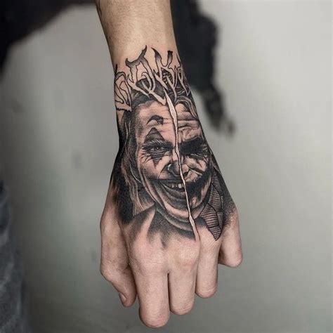 27 Laughing Joker Hand Tattoo Aishaluther