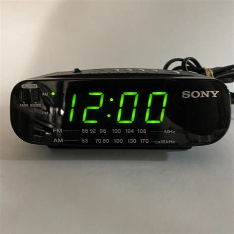 Sony Dream Machine ICF C212 AM FM Alarm Digital Clock Radio Black