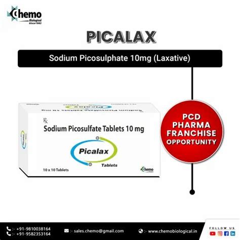 Picalax Tablet Sodium Picosulphate 10 Mg Tablets Prescription Treatment For Constipation At