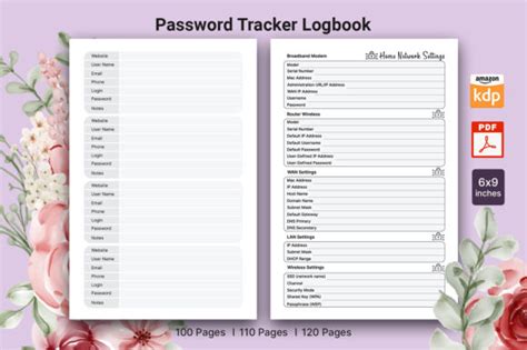 Password Tracker Logbook Graphic By Naughty Cat Creative Fabrica