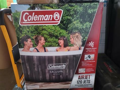 Coleman Saluspa Bahamas Inflatable Hot Tub 120 Jets 2 4 Person 90467E For Sale From United States