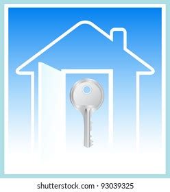 Concept Image House Key Silhouette On Stock Vector (Royalty Free) 93039325 | Shutterstock