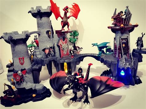 Playmobil Citadelle Dragon Rouge Playmobil 3269 Chevaliers Chateau