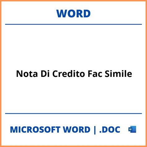 Fac Simile Nota Spese Avvocato Word