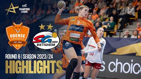 Odense H Ndbold Vs Sg Bbm Bietigheim Motw Round Ehf Champions