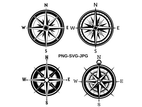 Compass Compass Svg Compass Rose Svg Nautical Compass Svg Svg Png  Cricut Silhouette