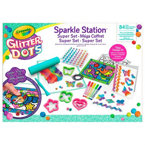 Crayola Glitter Dots Sparkle Station Deluxe Thimble Toys