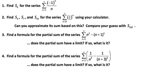 Solved Find S E For The Series Sigma N Infinity N N Chegg