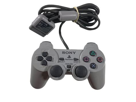 Dualshock 1 Gray Ps1 Analog Controller Sony Playstation 1 Scph 1200 Tested Works Ebay