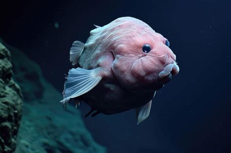 Um peixe blob um peixe de profundidade único conhecido por sua