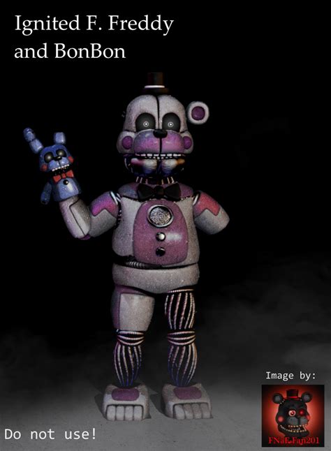 Ignited Funtime Freddy And Bonbon By Fnaf Fan201 On Deviantart