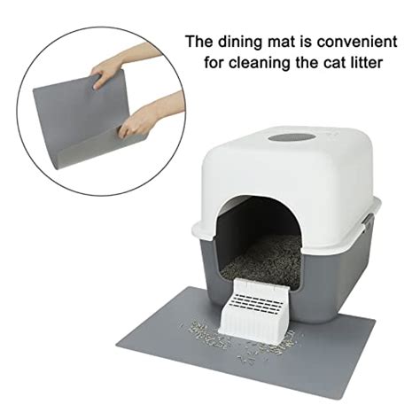 Cat Litter Box With Lid Top Entry Kitty Sifting Litter Box Kitten Toilet For 10lb Cats Enclosure