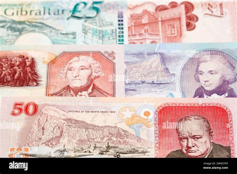 Old Gibraltar Pound A Business Background Stock Photo Alamy