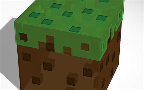 3d Design Cristal Minecraft Block Tinkercad