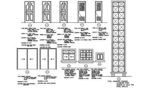 Single Faced Panel Door Section Details Autocad 2d Dwg Drawing File Is