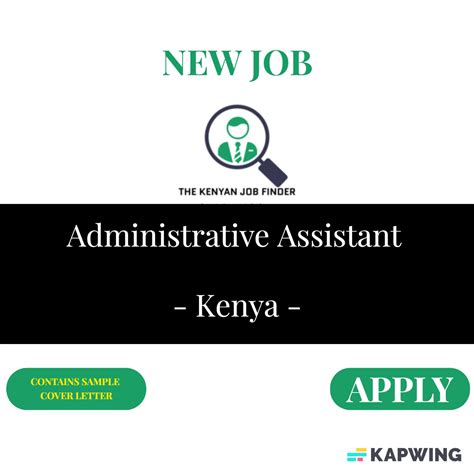 Administrative Assistant Kenya 2025 The Kenyan Job Finder