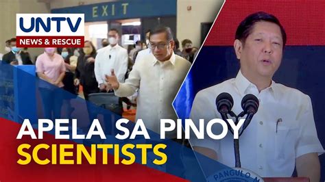 Apela Ni Pangulong Marcos Jr Sa Filipino Scientists ‘stay In The