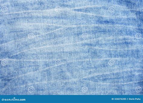 Blue Denim Jeans Fabric Texture With White Worn Lines Abstract