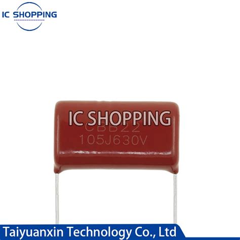 10PCS CBB22 Polyester Film Capacitor 630V105J 630V 105J 1UF 1000NF