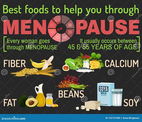 Cartel Infographic De Los Hechos De La Menopausia Ilustración Del