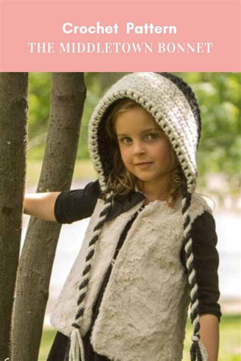 The Middleton Bonnet Hood Crochet Pattern Crochet Arcade