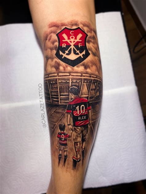 Tatuagem Flamengo Pai E Filho By Carlazetattoo Tatuagem Flamengo