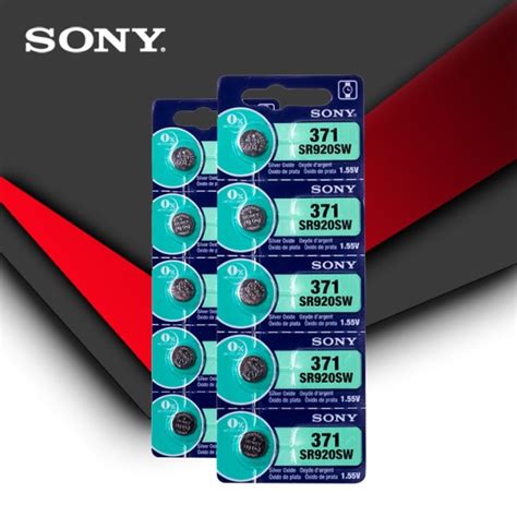 10pc Sony 100 Original 371 SR920SW 920 1 55V Watch Battery SR920SW 371